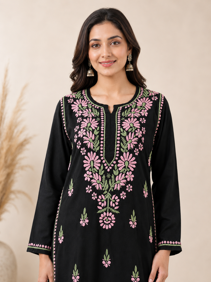 Rayon Chikankari Co-ord Set