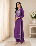 Aashima Cotton Chikankari Co-ord Set