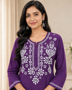 Aashima Cotton Chikankari Co-ord Set