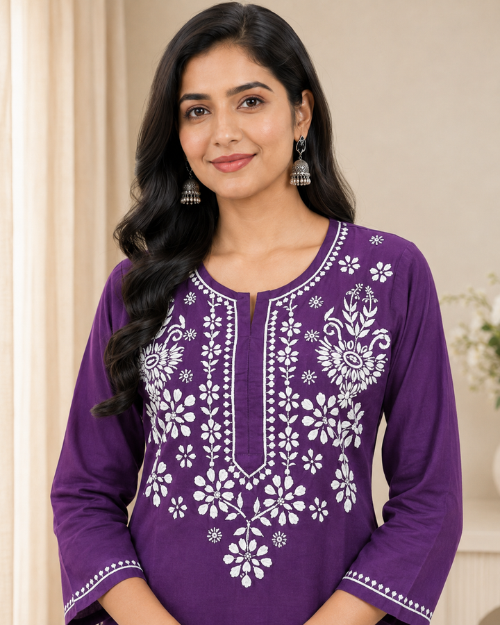 Aashima Cotton Chikankari Co-ord Set