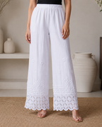 Chikankari Palazo With Applique work