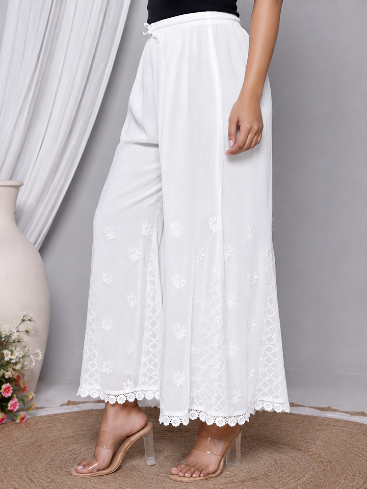 Georgette Chikankari Palazo