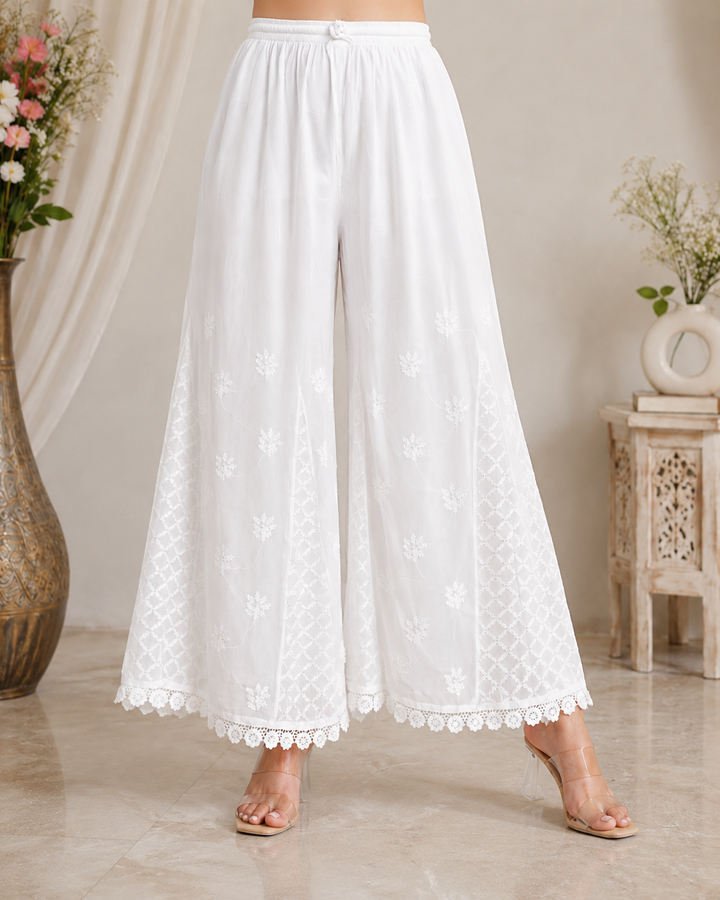 Georgette Chikankari Palazo