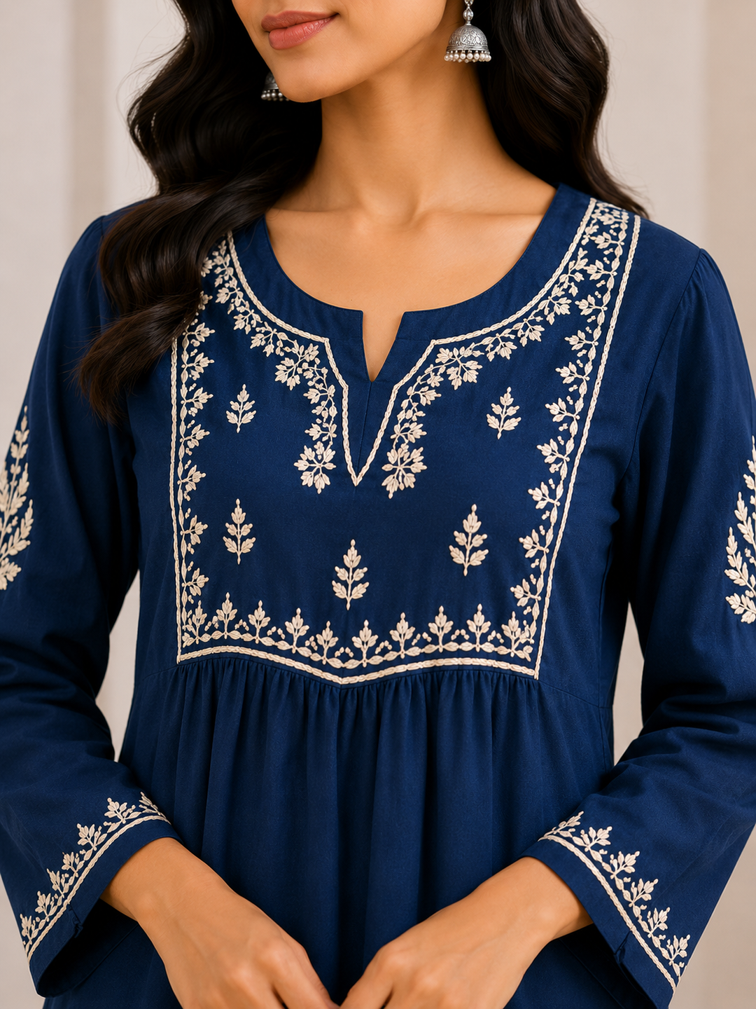 Cotton chikankari Co-ord set