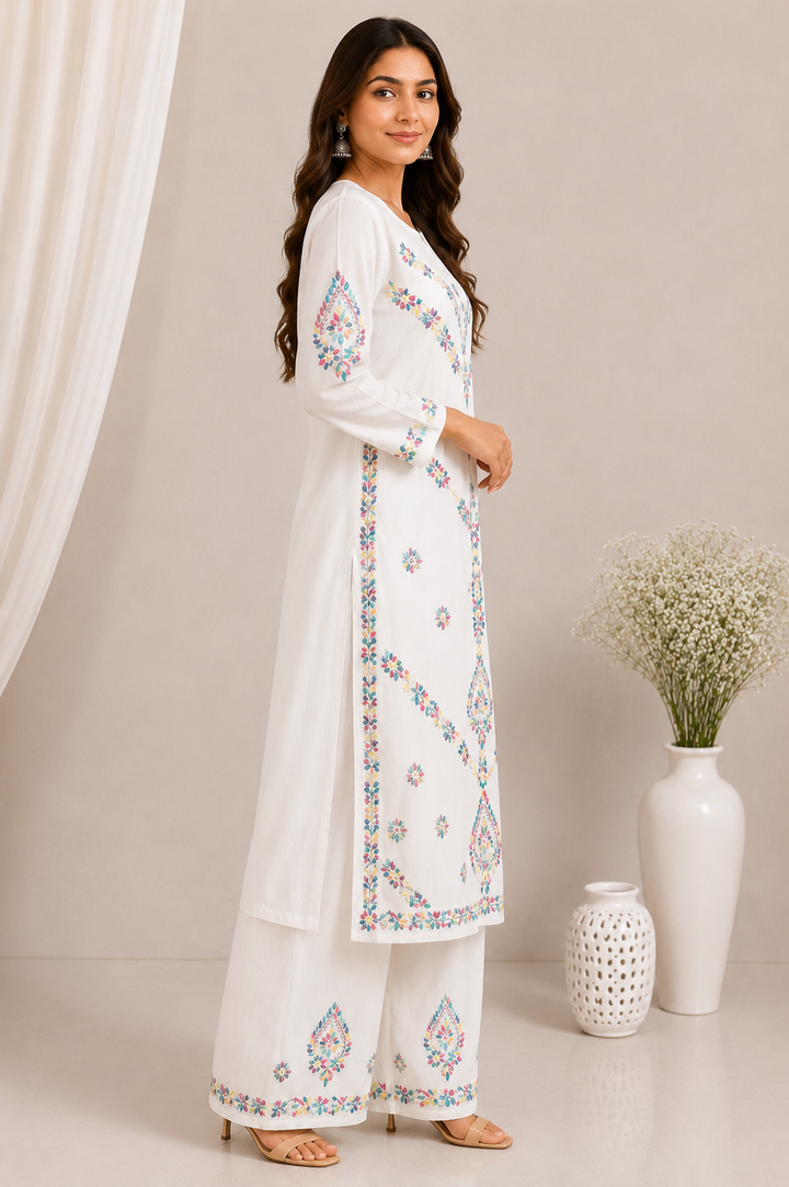 Ravina rayon Chikankari Co-ord set