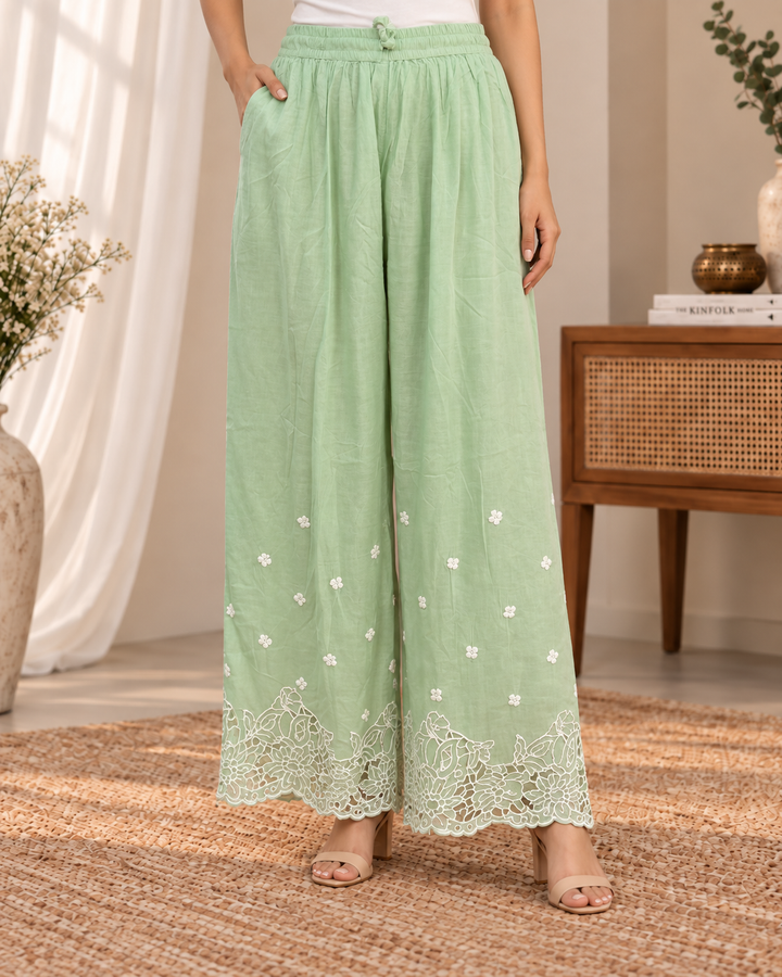 Rooh Muslin Chikankari Dress