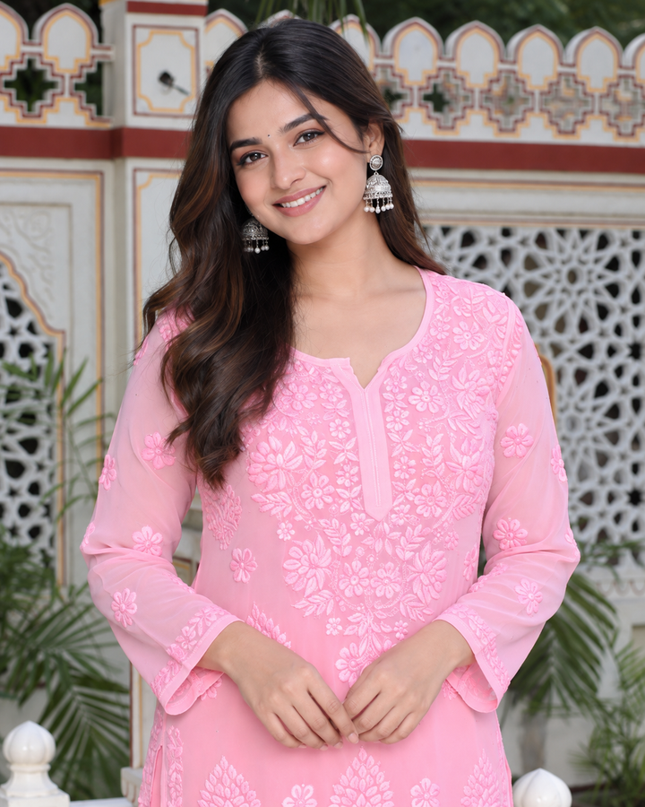 Haya Viscose Chikankari full set