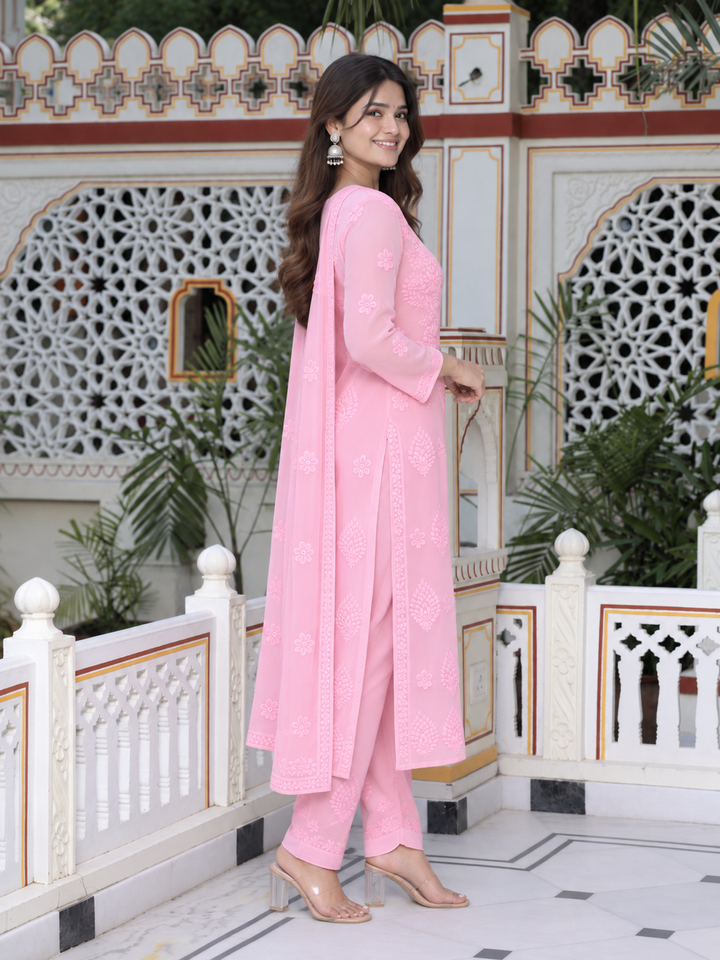 Haya Viscose Chikankari full set