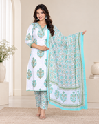 Aditi Cotton Printed Dupatta Set
