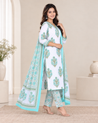 Aditi Cotton Printed Dupatta Set