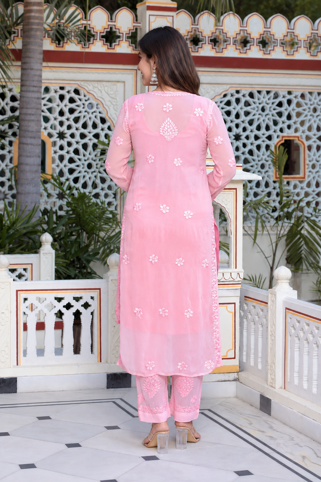 Haya Viscose Chikankari full set