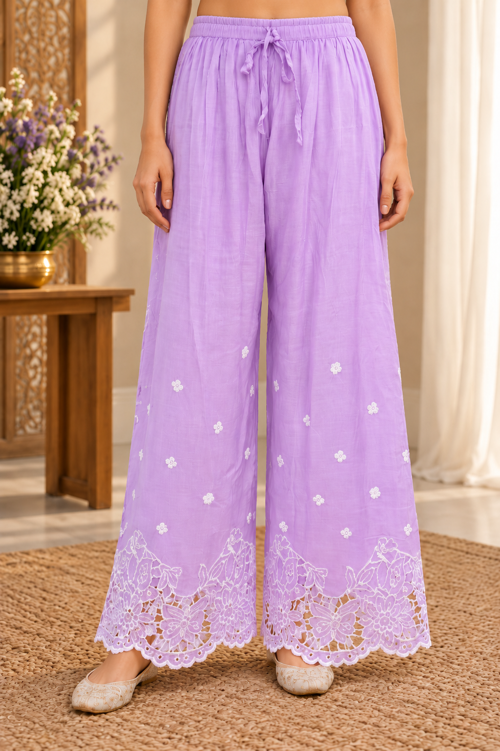 Rooh Muslin Chikankari Dress