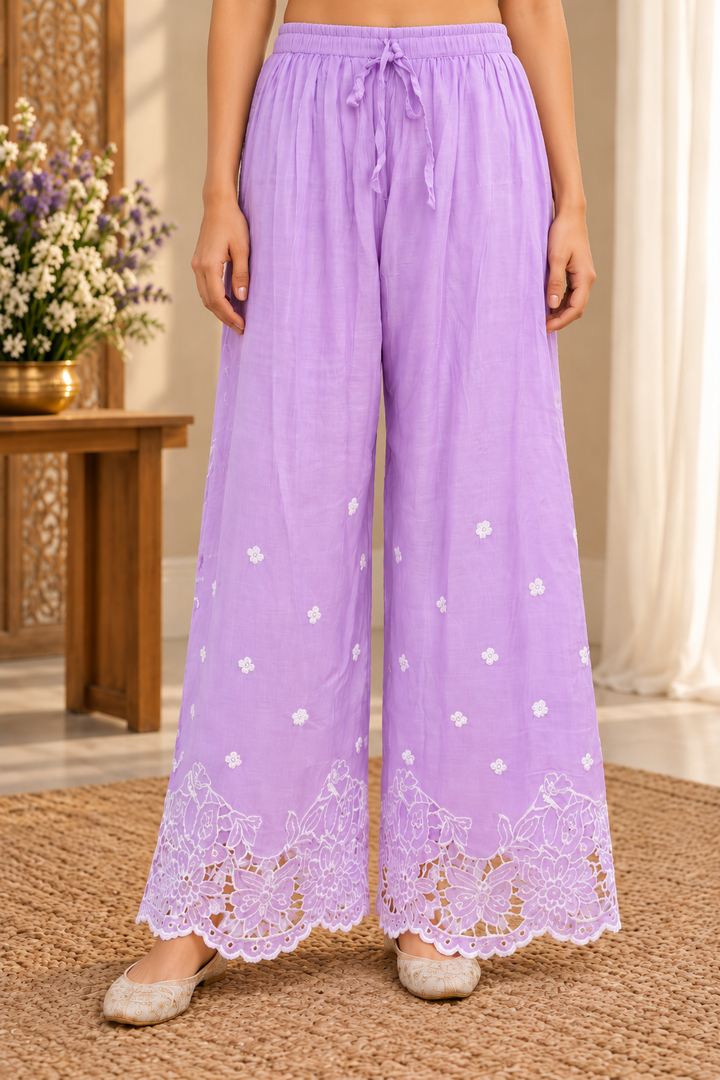 Rooh Muslin Chikankari Dress