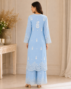 Rooh Muslin Chikankari Dress