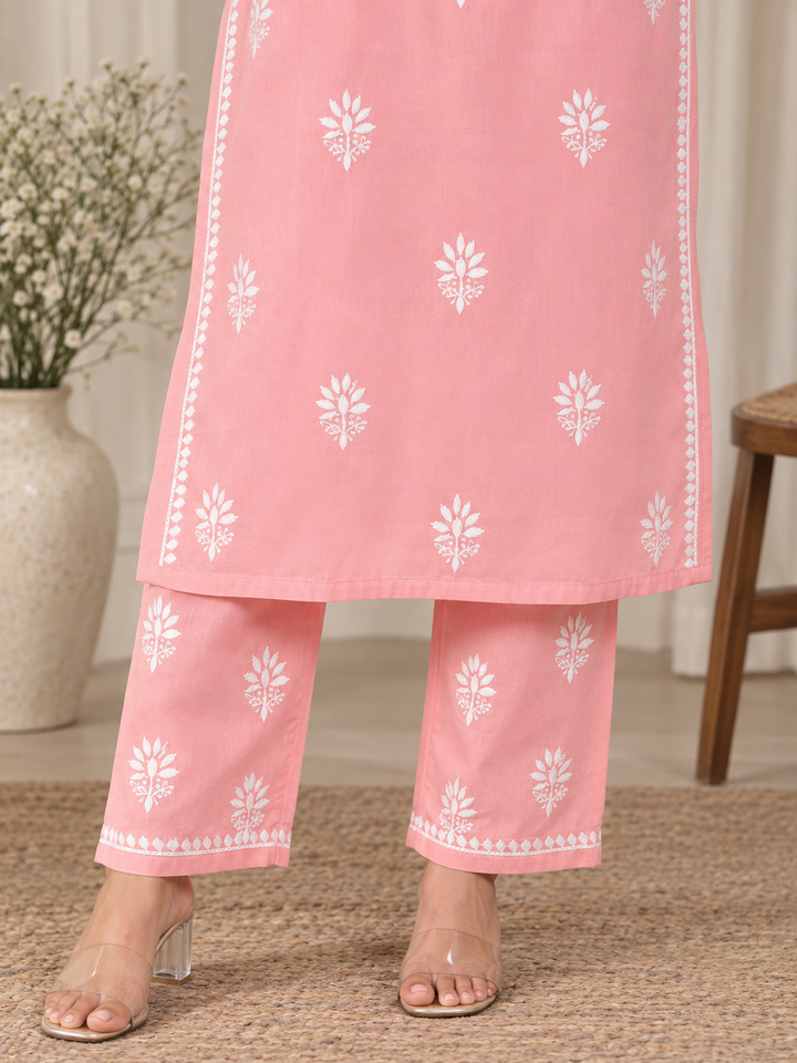Sakina Cotton Chikankari Co-ord Set