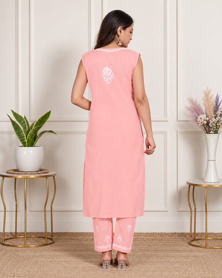 Sakina Cotton Chikankari Co-ord Set