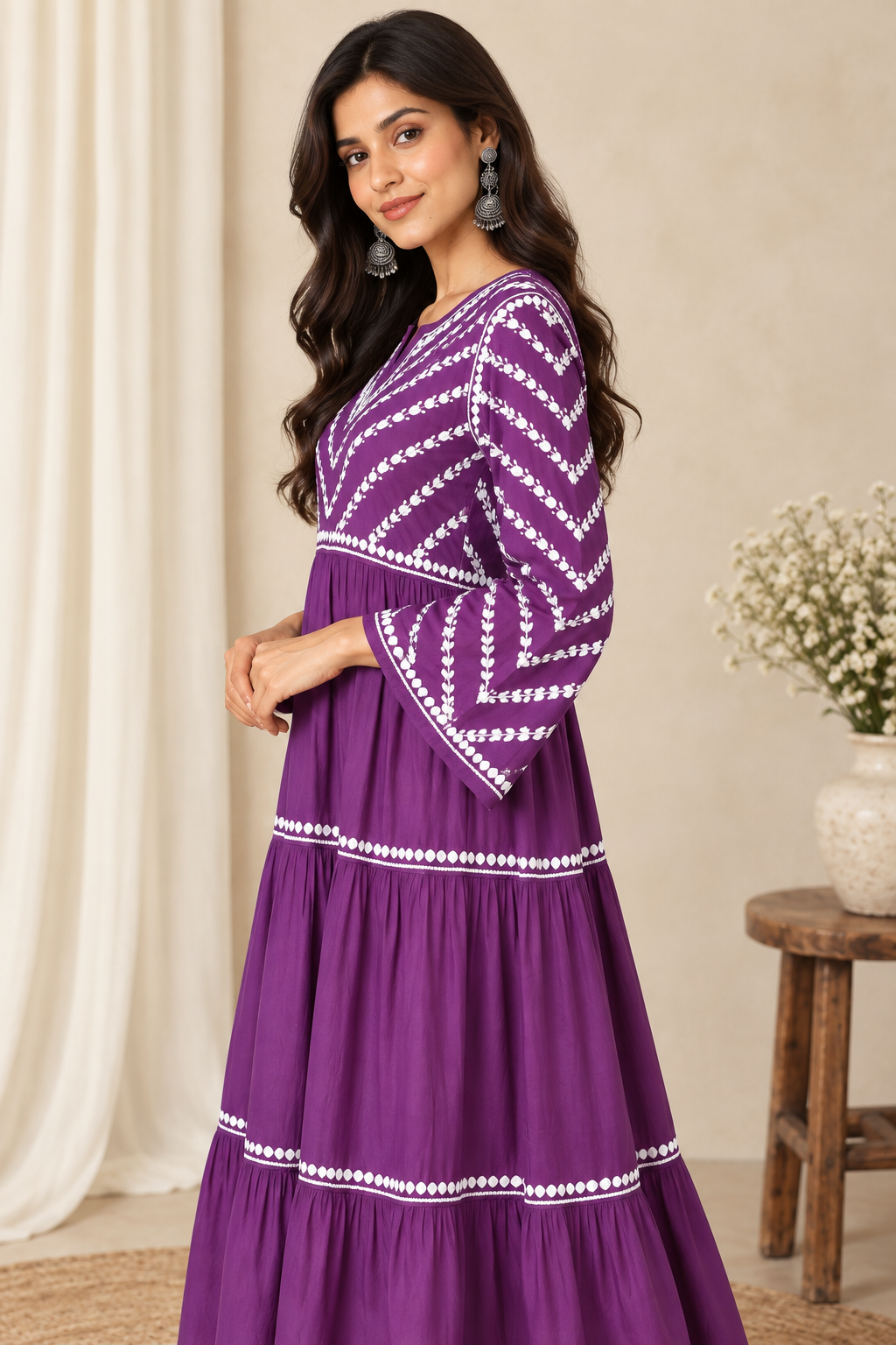 Rima Modal Gown purple