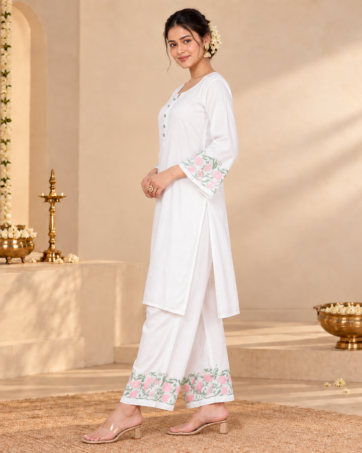 ROZA CHIKANKARI 3 PIECE SET