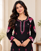 Roma Rayon Chikankari Long kurti