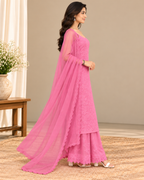 Mannat Georgette Spaghetti full dress