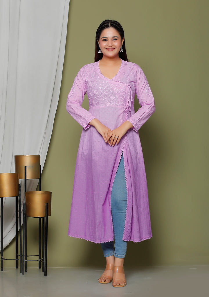 Naima Cotton Chikankari Angarkha