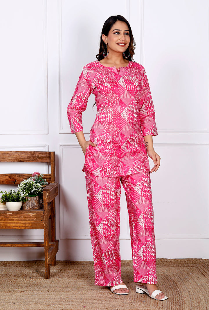 ANUSHKA COTTON PRINTED CO-ORD SET