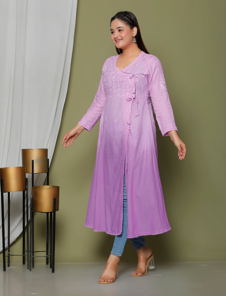 Naima Cotton Chikankari Angarkha
