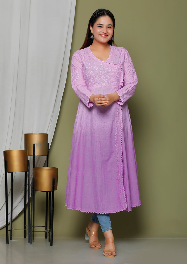 Naima Cotton Chikankari Angarkha