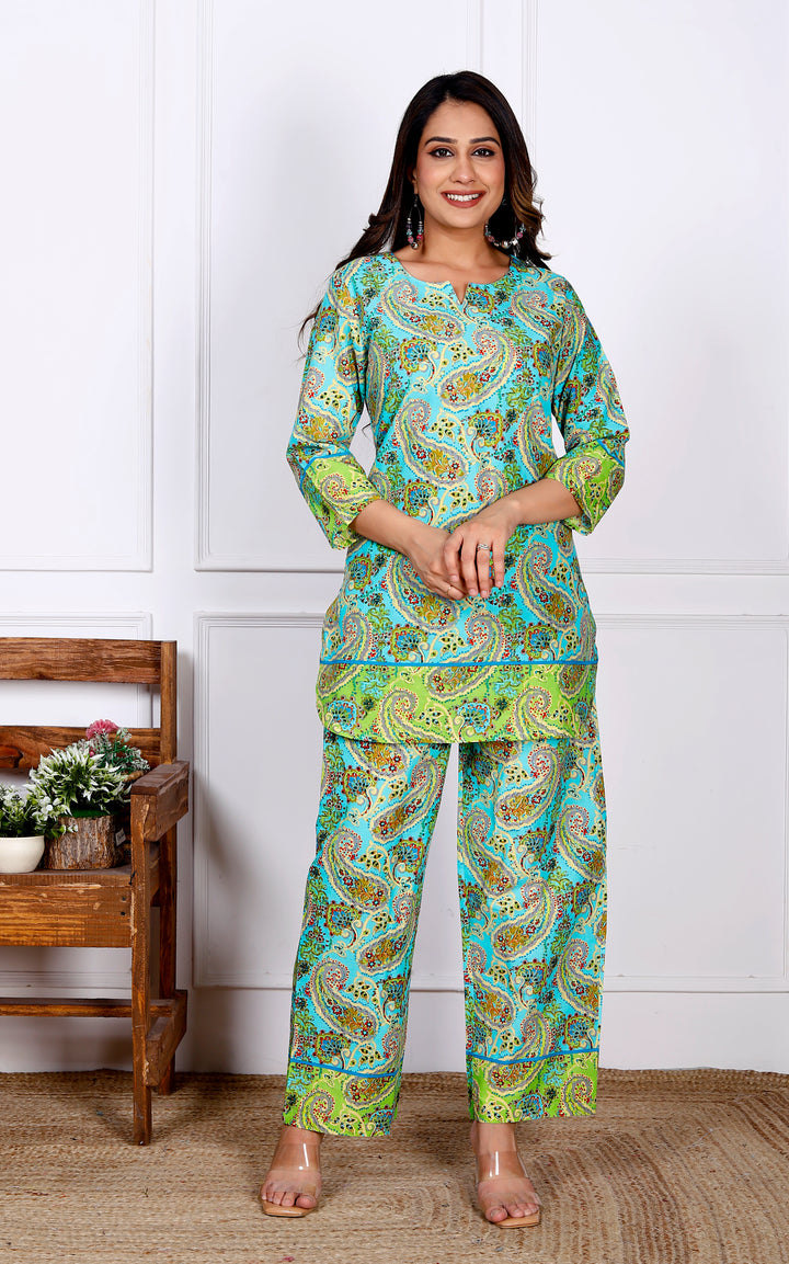 ALINA COTTON PRINTED CO-ORD SET