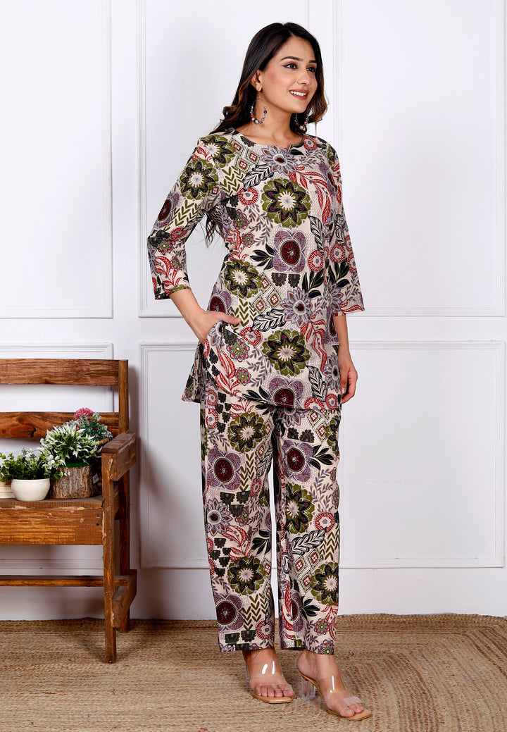 AARADHYA COTTON PRINTED CO-ORD SETS