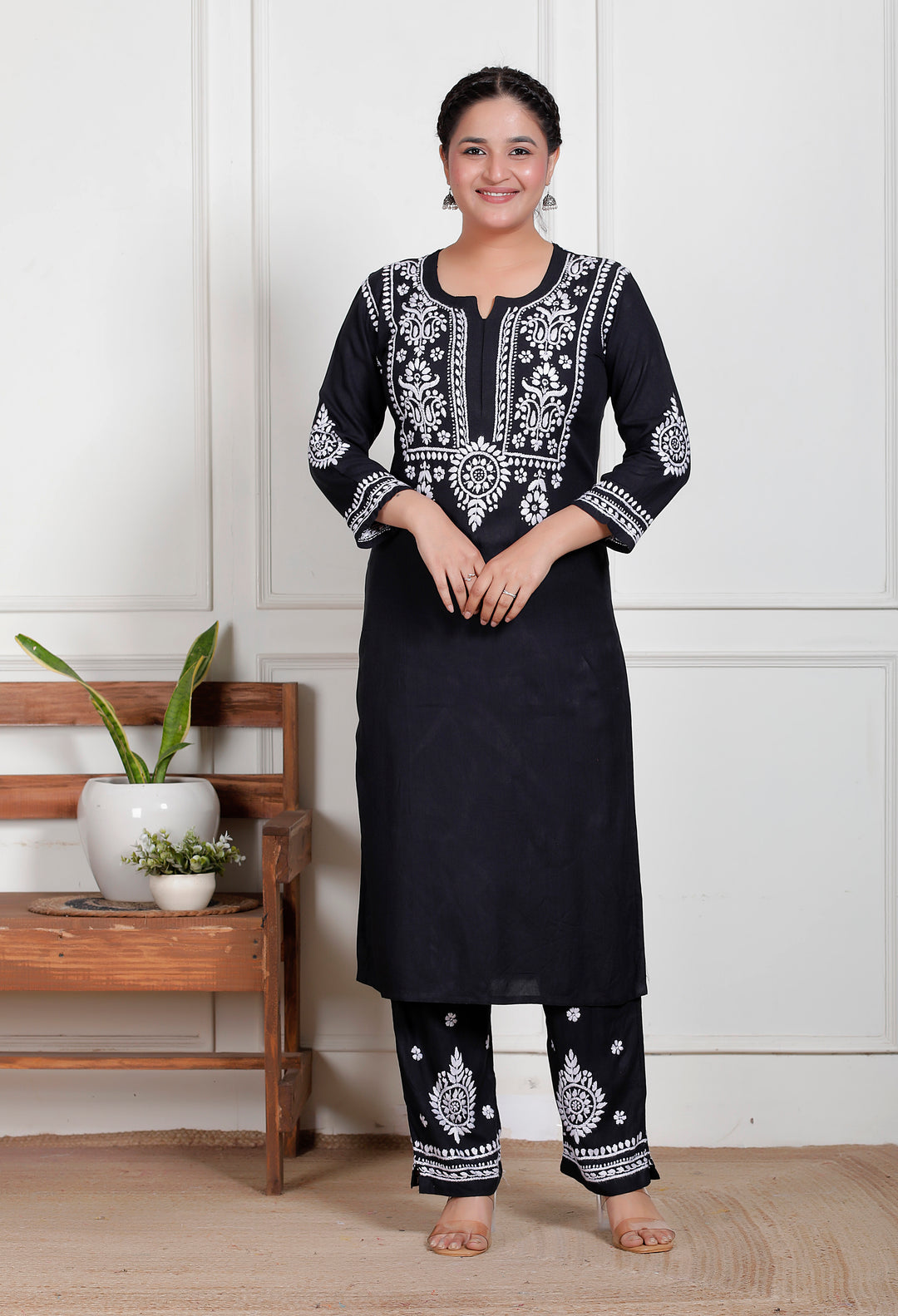 Rinaya Rayon Chikankari Co-Ord Set