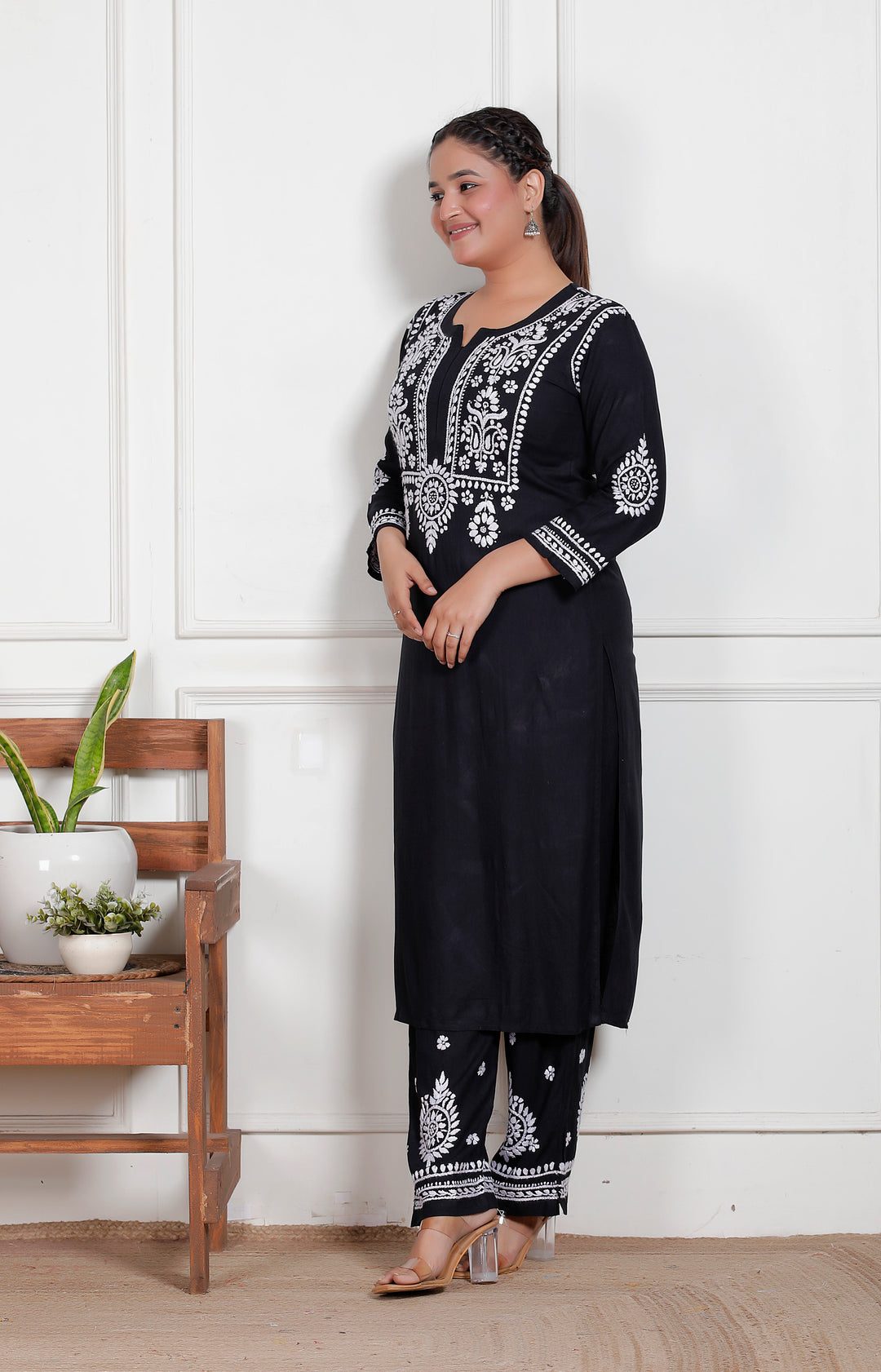 Rinaya Rayon Chikankari Co-Ord Set