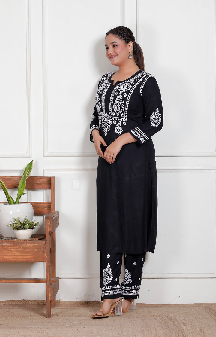 Rinaya Rayon Chikankari Co-Ord Set