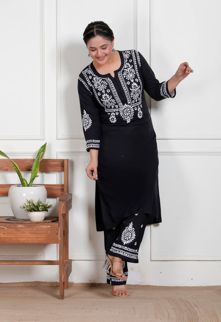 Rinaya Rayon Chikankari Co-Ord Set