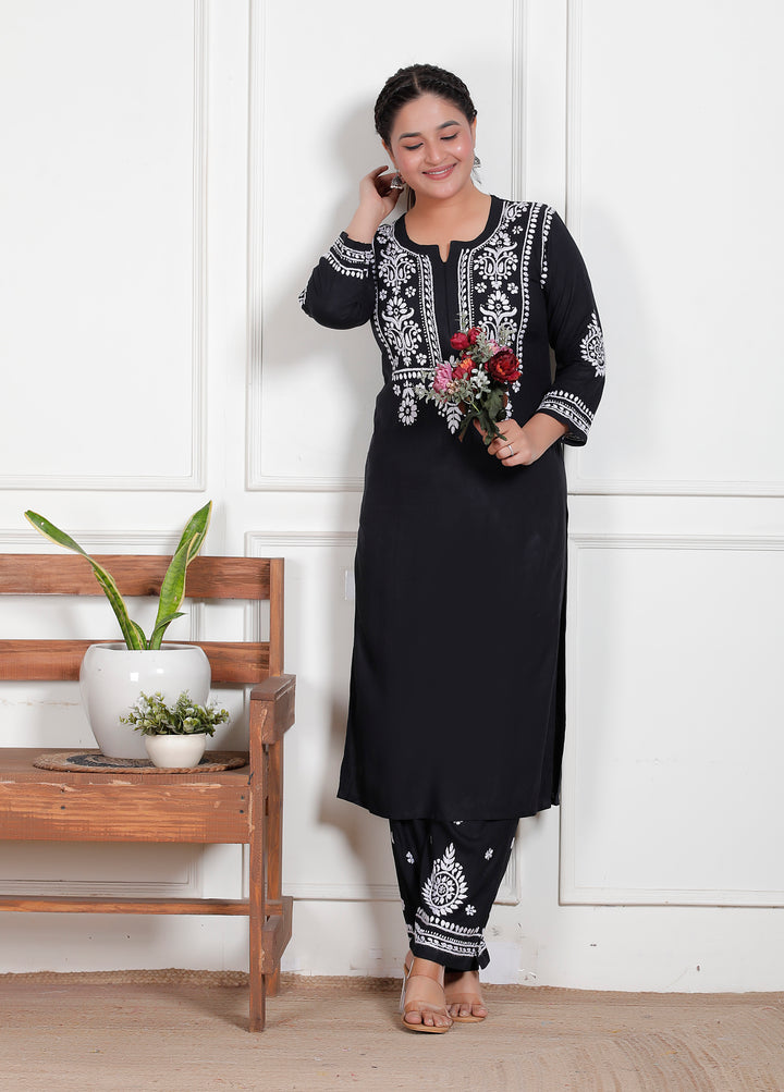 Rinaya Rayon Chikankari Co-Ord Set