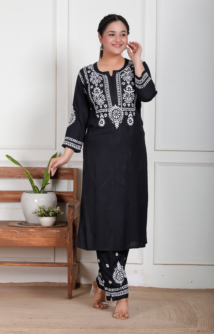 Rinaya Rayon Chikankari Co-Ord Set