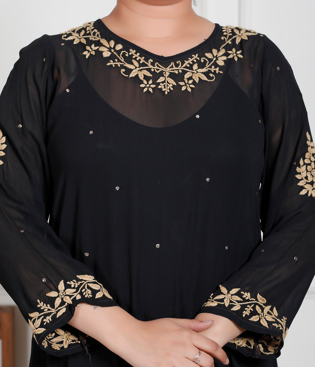 Hazel Viscose Chikankari 3 Piece Suit