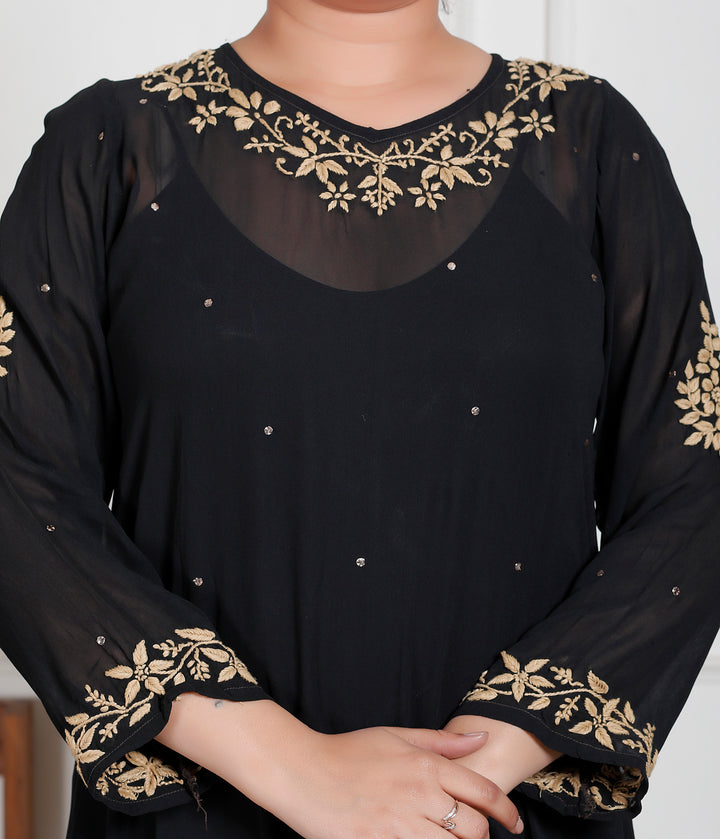 Hazel Viscose Chikankari 3 Piece Suit