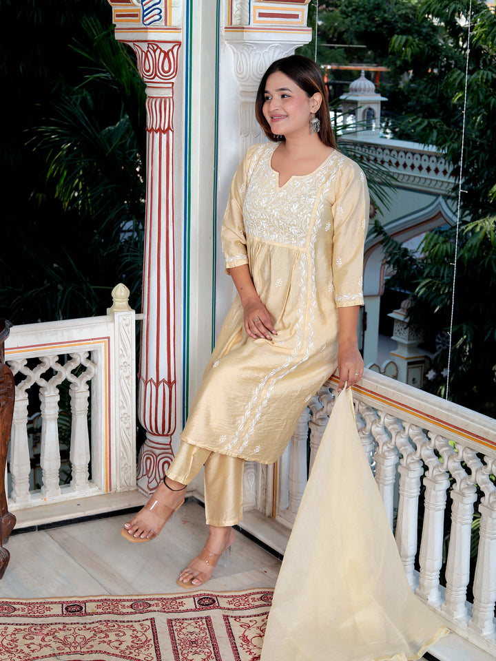 Lavina Chanderi Nyra Dress