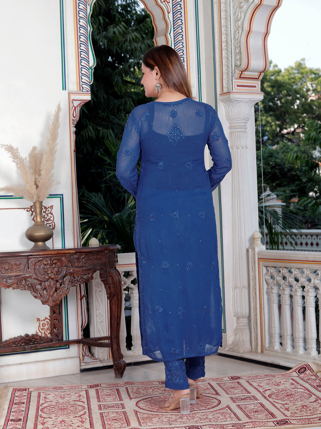 Haya Viscose Chikankari full set