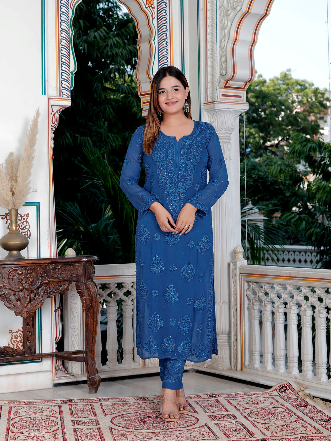 Haya Viscose Chikankari full set