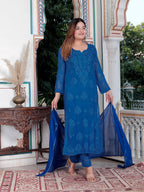 Haya Viscose Chikankari full set