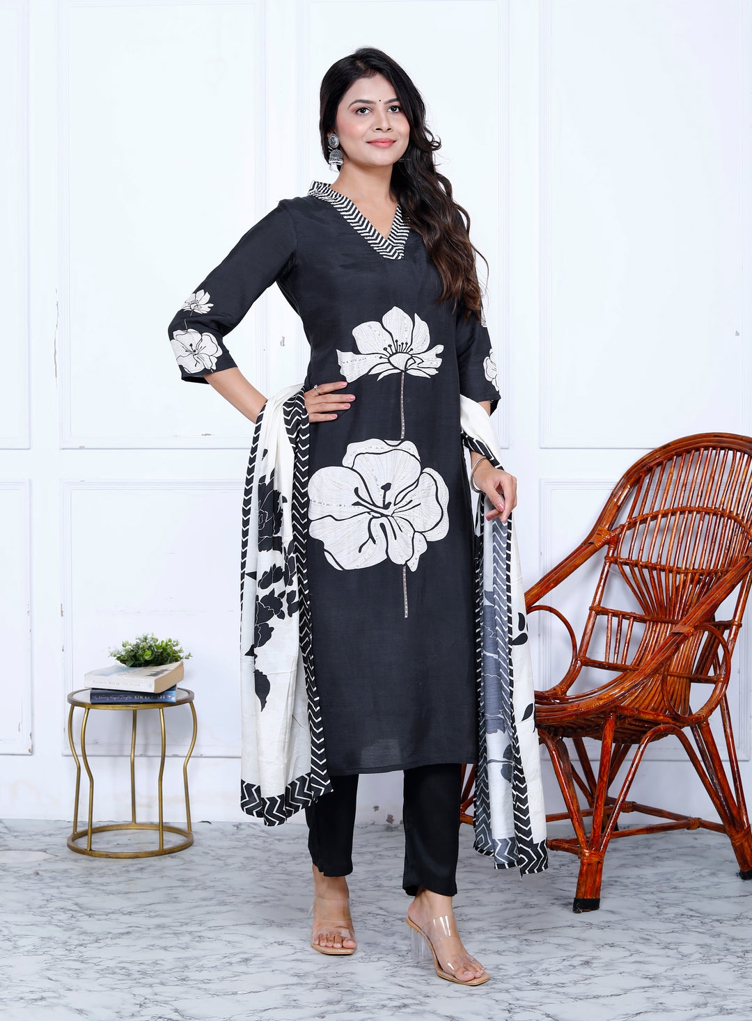 RHEA MUSLIN PRINTED SUIT WITH DUPATTA