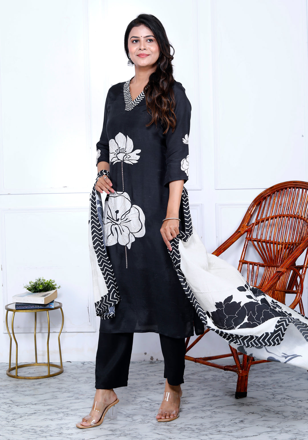 RHEA MUSLIN PRINTED SUIT WITH DUPATTA