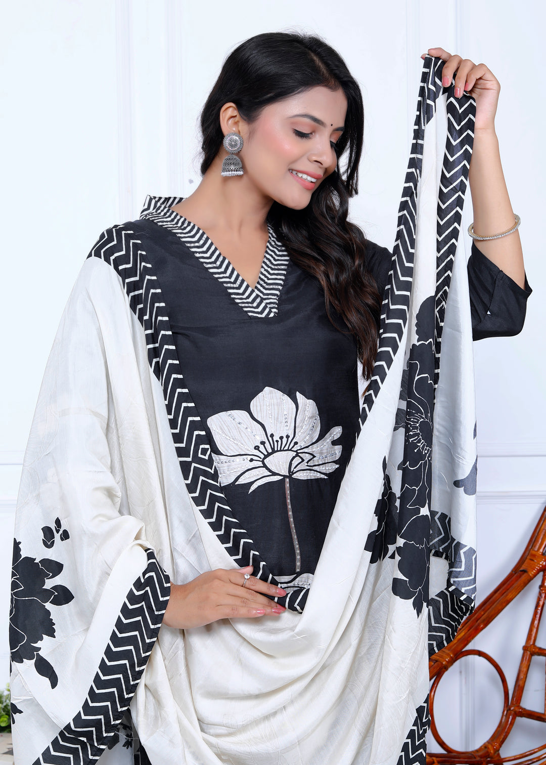 RHEA MUSLIN PRINTED SUIT WITH DUPATTA