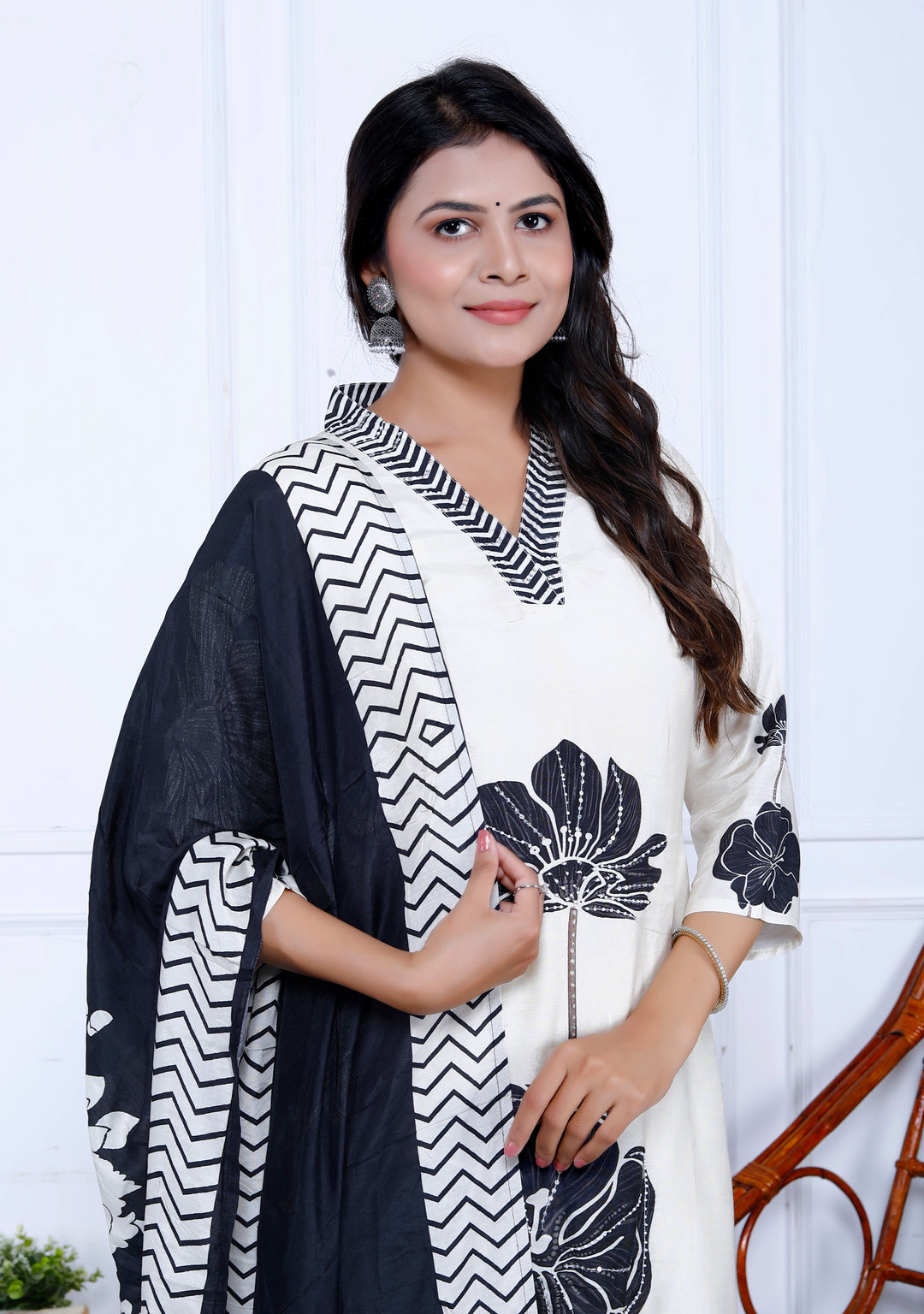 RHEA MUSLIN PRINTED SUIT WITH DUPATTA