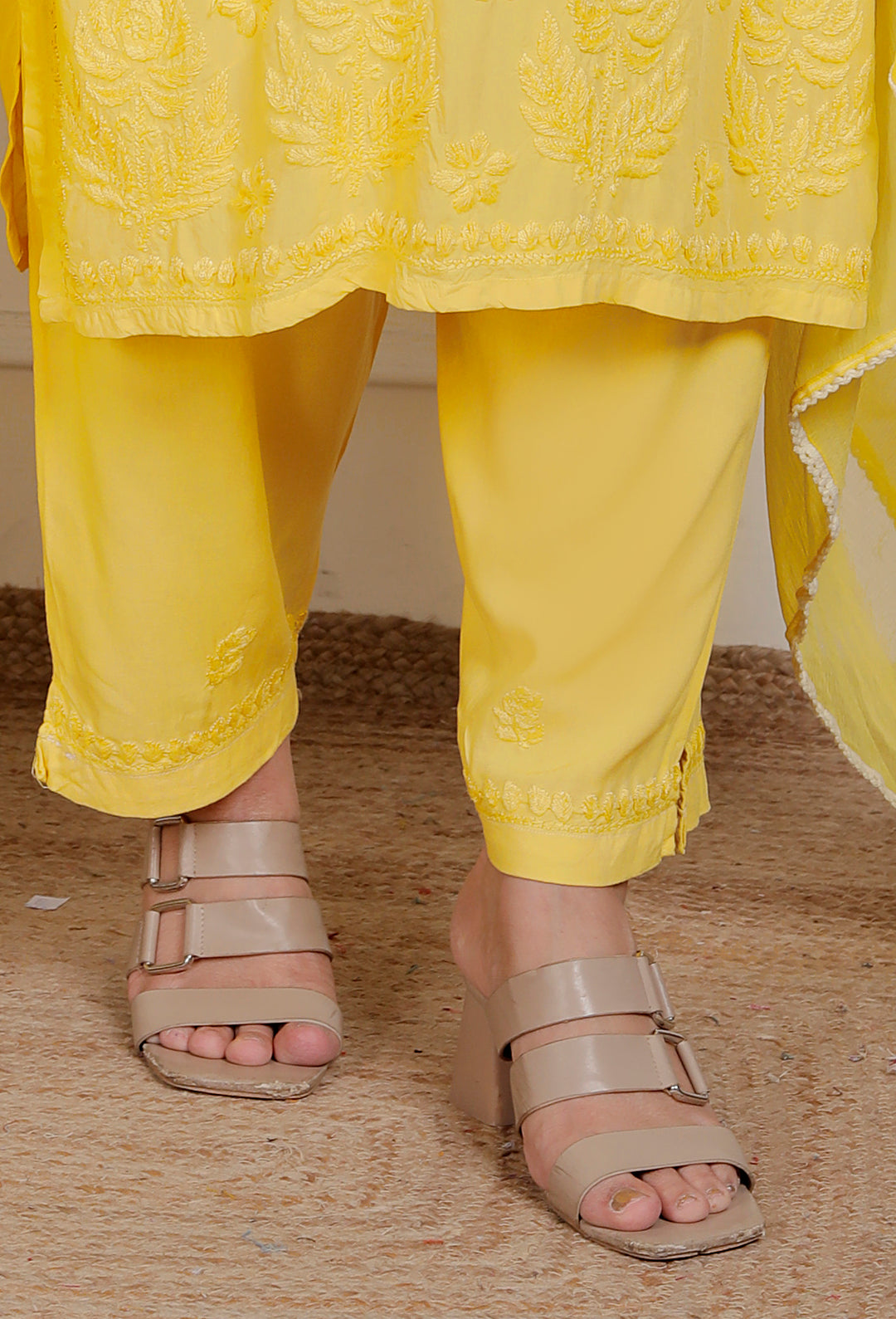 Suhani Modal chikankari dress with Dupatta