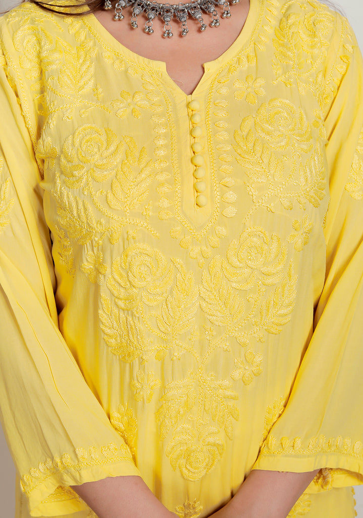 Suhani Modal chikankari dress with Dupatta