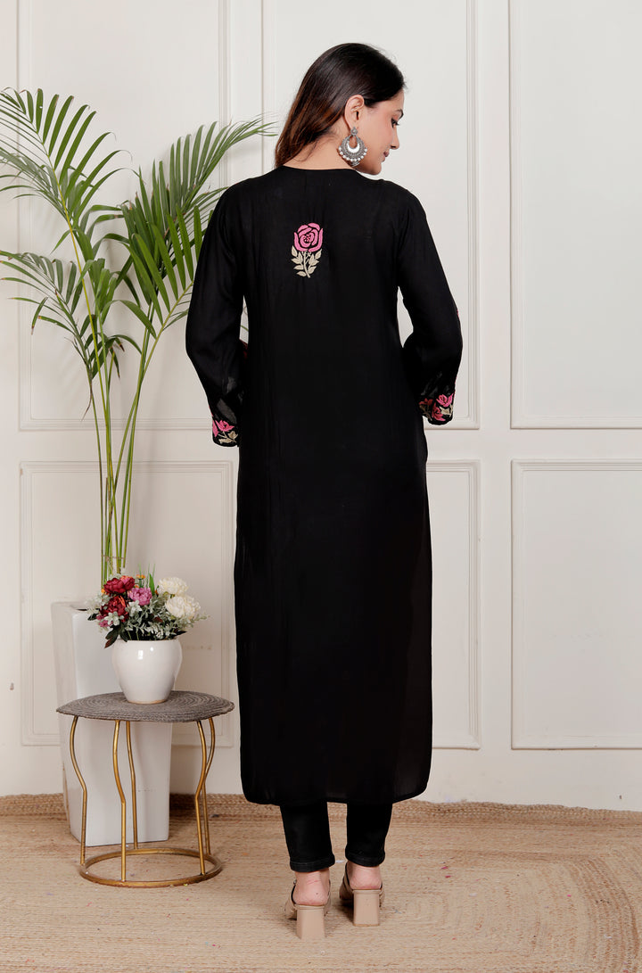 Dahlia Cotton Chikankari Long Kurti