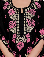 Dahlia Cotton Chikankari Long Kurti